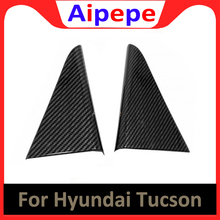 Cubierta de altavoz para coche, marco de fibra de carbono, pegatina, accesorios de estilo para Hyundai Tucson 2019 2020 2024 - compra barato