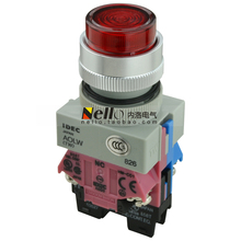 Interruptor rojo iluminado AOLW22211DR 24VAC / DC 1NO1NC-5 unids/lote, Japón y la IDEC de primavera 22MM 2024 - compra barato