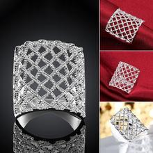 Fashion Personality Mesh Ring Silver plated color Rings For Women Jewelry jewellery Anel Anillos Aneis Bague Anelli Anillo Gift 2024 - buy cheap
