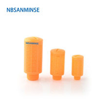 NBSANMINSE-silenciador de plástico 1/8, 1/4, 3/8, 1/2, 1 SU, piezas neumáticas de plástico, 10 unids/lote 2024 - compra barato