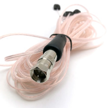 Conector de antena FM, dipolo aéreo, cable de conexión de HD radio, 75 Ohm, cable y adaptador de IEC-F 2024 - compra barato