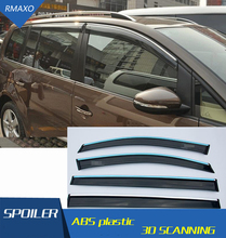 Visera de plástico para ventana de touran, Deflector de ventilación y protector de Sol para touran, accesorios para automóviles, 4 unids/set/juego 2005-2015 2024 - compra barato