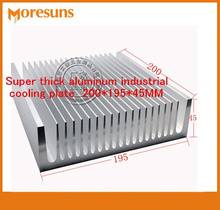 Placa de enfriamiento industrial de aluminio, Enfriador de disipador térmico de aluminio, de alta potencia, 200x195x45MM, envío gratis por DHL/EMS 2024 - compra barato