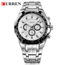 CURREN Top Brand Luxury Men's Quartz Sports Watches Military Wrist Watches Casual Full Steel Men Watch Waterproof Reloj Relojes 2024 - buy cheap