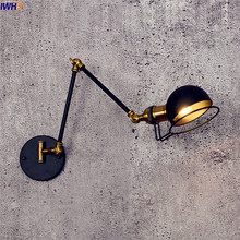 IWHD Loft Retro LED Wall Lamp Home Indoor Lighting Swing Long Arm Industrial Wall Light Edison Sconce Arandela Luminaire 2024 - buy cheap