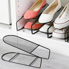 Organizador de sapatos de ferro com dupla camada, sapateira moderna com suporte para calçados. economiza espaço na sala de estar, 1 peça 2024 - compre barato
