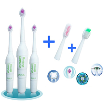 Rotary Electric Toothbrush Adult Teeth Whitening Tool 3 Brush Heads Waterproof Portable Oral Cleaning Appliance Need Battery 2024 - buy cheap