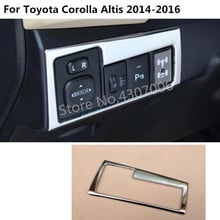 Car Styling Cover Stainless Steel Front Fog Light Switch Inner Trim Frame Lamp Panel For Toyota Corolla Altis 2014 2015 2016 2024 - buy cheap