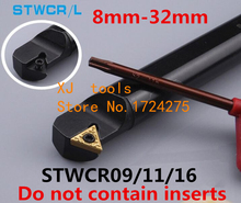 Herramientas de torneado CNC para mano derecha/izquierda, 8mm, 10mm, 12mm, 14mm, 16mm, 20mm, 25mm, 32mm, STWCR09, STWCR11, STWCR16, STWCL11, STWCL16, 1 unidad 2024 - compra barato