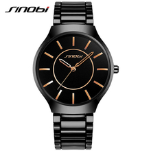 Luxury Top Brand Men's Casual Dress Steel Quartz Watches Hours Clock Wristwatch Relogio Masculino Male Geneva 2018 SINOBI Hombre 2024 - buy cheap