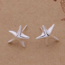 Silver plated earrings , silver fashion jewelry earrings bright starfish /blfakcma cxraloya AE280 2024 - buy cheap