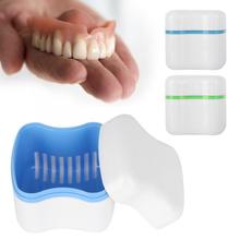 Caixa para armazenamento de dentes falsos 3 cores, dentes falsos, tela com filtro, aparelho odontológico, dentaduras 2024 - compre barato