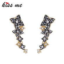 kissme Women Rhinestone Flower Stud Earrings 2020 New Fashion Alloy Korean Earrings Christmas Jewelry 2024 - buy cheap