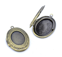 DoreenBeads 5 tono bronce foto Oval marco del medallón colgantes 34x24mm (B12992), yiwu 2024 - compra barato