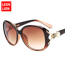 LeonLion 2021 Classic Luxury Women Sunglasses Large Frame Lady Sun Glasses Vintage Plastic Shopping Oculos De Sol Feminino 2024 - buy cheap