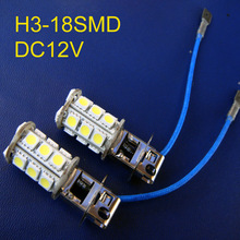 Hot sale H3 12V led fog lamps,5050 3w 12v led Auto H3 led Bulbs Car led lights free shipping 50pcs/lot 2024 - buy cheap