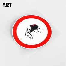 YJZT-pegatina gráfica de araña para coche, 12CM x 12CM, personalidad, marca de advertencia, PVC 13-0797 2024 - compra barato