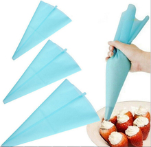 S/M/L de silicona azul reutilizable glaseado de crema pastelería bolsa torta DIY decorating herramienta accesorios de cocina herramientas 2024 - compra barato