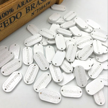 100 peças botões de madeira mistura "artesanal" branco artesanato wb360 2 buracos costura 2024 - compre barato