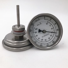 Биметаллический термометр 3 "Face & 2" Probe, 1/2 "MNPT, 0 ~ 220F градусов, пивоваренный термометр + блокировочный гайка, свариваемый комплект, Homebrew 2024 - купить недорого