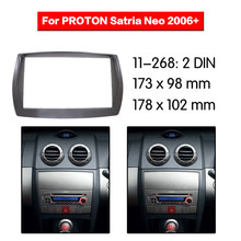 2din Radio Fascia for PROTON Satria Neo 2006+ Stereo Fascia Dash CD Trim Installation Kit 11-268 2024 - buy cheap