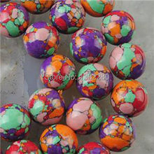 ! new arrive 8mm Multicolor Turkey Stone chalcedony Round Loose Beads 15" 2 pcs / lot fashion jewelry  JT5872 2024 - buy cheap