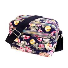 Женская тканевая сумка через плечо с цветочным принтом, сумка через плечо с несколькими карманами на молнии, маленькая дизайнерская сумка-мессенджер 2024 - купить недорого