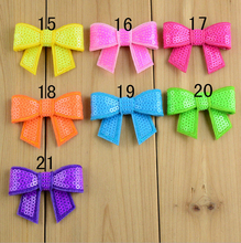 100Pcs/Lot,1.5"Mini Neon Sequin Baby Hair Bow,Girls HairBand,Newborn Infant Headband,DIY Kids Women Hairtie Hair Accessories 2024 - buy cheap