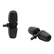 Conector t com porca de bloqueio, 8/11mm a 6mm, bico redutor de porta plana e irrigação de jardim agrícola, 50 peças 2024 - compre barato