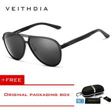 Veithdia marca dos homens de alumínio magnésio óculos de sol polarizados uv400 lente acessórios masculino óculos de sol para homem/mulher 6850 2024 - compre barato