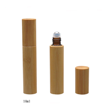 Botella de bambú Natural enrollable para aceites esenciales, frasco de bambú rellenable para Perfume, 10ML, 10/20/30/50/100 Uds. 2024 - compra barato