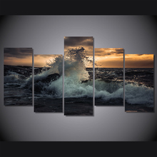 Impresión HD The waves of the sea, más volna noch, decoración de habitación, póster, imagen, lienzo, envío gratis/ny-4917 2024 - compra barato