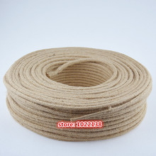 2m,3m,5m,10m 2x0.75mm Vintage Hemp Rope Cable Antique Lamp Braided Fabric Cord Retro Industrial Style Light Electrical Wire 2024 - buy cheap
