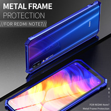 Luxury Metal Bumper for Xiaomi redmi Note 7 case side Aluminum frame Phone Case for Xiaomi redmi Note 7 Note7 Cover Case 2024 - buy cheap