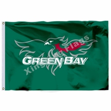 Wisconsin-Green Bay Phoenix Flag 3ft X 5ft Polyester NCAA Banner UWGB Phoenix Flying Size No.4 90*150cm Custom Flag 2024 - buy cheap