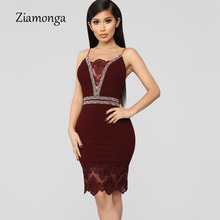 Ziamonga сексуальное платье без спинки повязку Для женщин 2019 летние плать 2024 - купить недорого