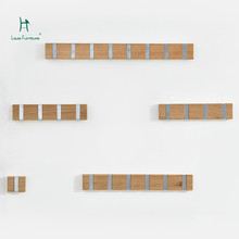 Arara fashion cabide de parede cabide de madeira sólida chapéu criativo cabide de roupas prateleira 2024 - compre barato