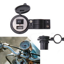 Cargador USB para motocicleta DV12V, enchufe para encendedor de cigarrillos, interruptor a prueba de agua, adaptador de cargador de teléfono para motocicleta 2024 - compra barato