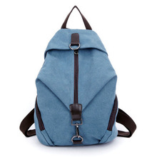 Mochila De diseño Simple de color puro para mujer, bolsa de viaje de verano, para estudiantes universitarios 2024 - compra barato