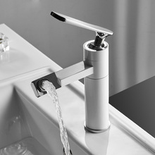 Basin Faucets White Brass Retro Bathroom Sink Faucet Single Handle Swivel Spout Kitchen Deck Vessel Mixer Tap Torneira lavatorio 2024 - buy cheap