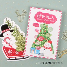 30 hojas/juego de postales Kawaii de Navidad de muñeco de nieve/tarjeta de felicitación/tarjeta de mensaje/regalos de Navidad y Año Nuevo 2024 - compra barato