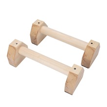 1 Pair H-Shaped Wooden Push Ups Stands Grip Fitness Equipment Handles Chest Body Building Rack Sports Muscular Training Exercise 2024 - buy cheap