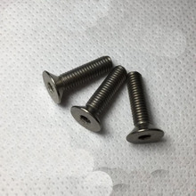 4pcs M2 TA2 Titanium Countersunk head Hexagon socket screw Pure titanium flat head bolt GR2 3mm-14mm Length screws 2024 - buy cheap