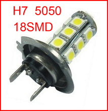 H7 car led light auto lamp H7 18 SMD 5050 White Fog Tail Signal 18 Car Light Lamp Bulb 12V 2024 - buy cheap