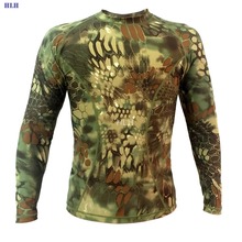 Outdoor T-shirt Long Sleeve Tactical Military Army Shirts Man Hunting Climbing Breathable Shirt 2024 - buy cheap