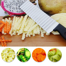 1PC Potato French FryVegetable Cutter Knives Stainless Steel Kitchen Tool Wave Knife Chopper Serrated Blade Carrot Slicer 2024 - buy cheap