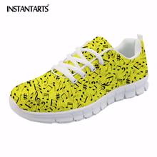 INSTANTARTS 3D Music Note Printed Lightweight Running Shoes Men's Woman Autumn Comfort Sport Shoes Girls Boys Outdoor Sneakers 2024 - buy cheap