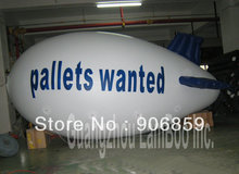 HOT White Inflatable Airship with Blue Wings for Your Promotion/ Inflatable Zeppelin/Blimp,ALL DHL FREE Shipping to Your Door 2024 - buy cheap