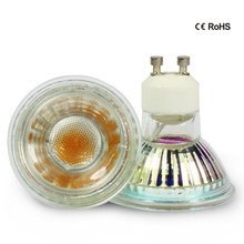 Foco Led de buena calidad, lámpara de cristal COB GU10, 5W, 7W, CA 220V, Bombilla blanca cálida/fría 2024 - compra barato