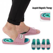 Massagem de pé acupoint terapia magnética massagem chinelos saudável cuidados com os pés massageador ímã sapatos pé acupoint chinelo 2024 - compre barato